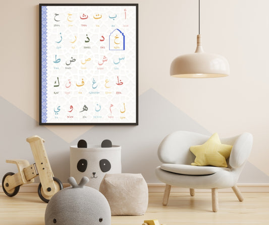 Affiche Alphabet Arabe pour Enfants