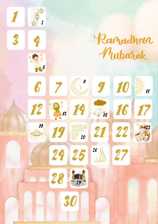 Affiche Calendrier Ramadan Enfants